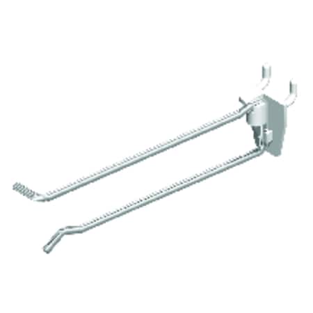 Southern Imperial 2 in. Silver Metal Peg Hook with Bin Tag Holder 100 pk R33-2-212
